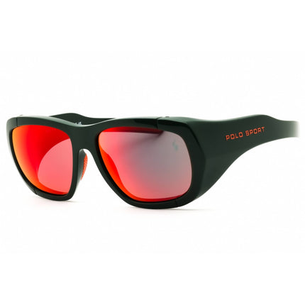 Polo Ralph Lauren Men's Sunglasses - Dark Green/Red Full Rim Frame | PH4219U 55966Q ,