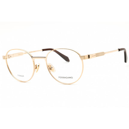 Salvatore Ferragamo Men's Eyeglasses - Gold Titanium Full Rim Frame | SF2596 710 ,
