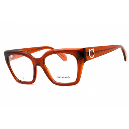 Salvatore Ferragamo Women's Eyeglasses - Transparent Rust Full Rim |SF2983 224 ,