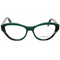 Salvatore Ferragamo Women's Eyeglasses - Opaline Striped Green Frame | SF3011 336 ,