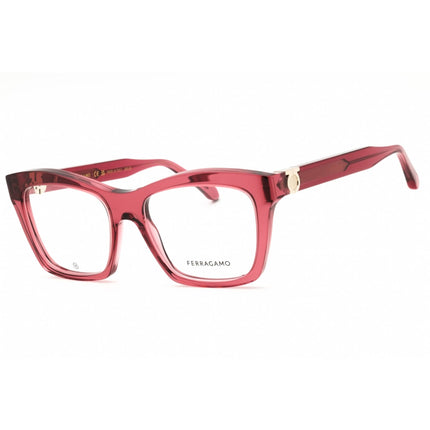 Salvatore Ferragamo Women's Eyeglasses - Transparent Wine Acetate Frame | SF3022 655 ,