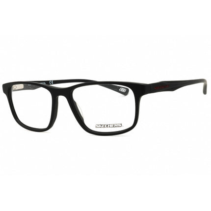 Skechers Men's Eyeglasses - Matte Black Acetate Rectangular Frame | SE3229 002 ,