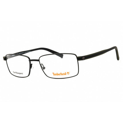 Timberland Men's Eyeglasses - Matte Black Metal Rectangular Frame | TB1820 002 ,