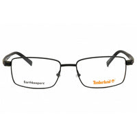 Timberland Men's Eyeglasses - Matte Black Metal Rectangular Frame | TB1820 002 ,