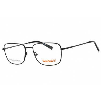 Timberland Men's Eyeglasses - Matte Black Metal Rectangular Frame | TB1844 002 ,