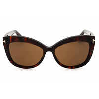Tom Ford Women's Sunglasses - Red Havana Acetate Cat Eye Full Rim Frame | FT0524 54H ,