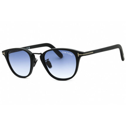 Tom Ford Men's Sunglasses - Matte Black Acetate Round Full Rim Frame | FT1049-D 02W ,