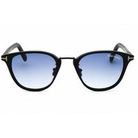 Tom Ford Men's Sunglasses - Matte Black Acetate Round Full Rim Frame | FT1049-D 02W ,