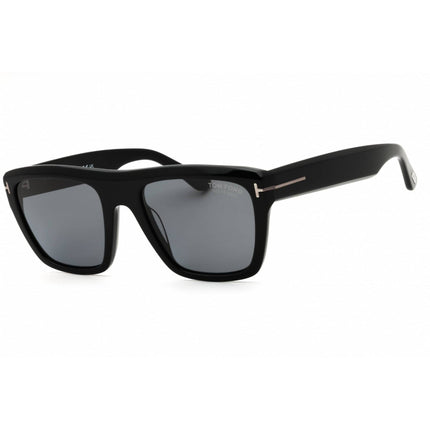 Tom Ford Men's Sunglasses - Shiny Black Rectangular Full Rim Frame | FT1077-N 01D ,