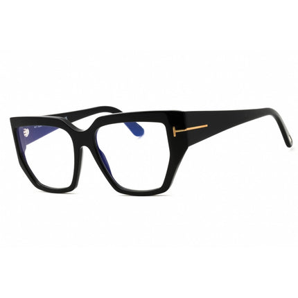 Tom Ford Women's Eyeglasses - Shiny Black Acetate Cat Eye Shape Frame | FT5951-B 001 ,