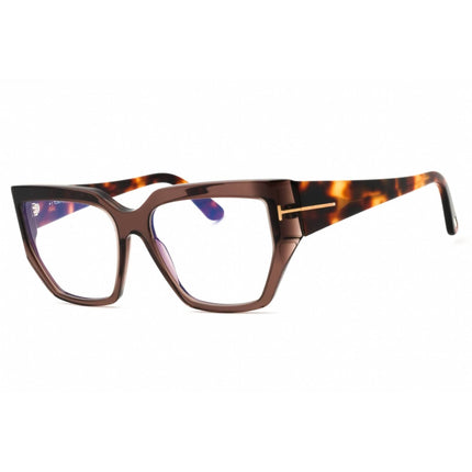 Tom Ford Women's Eyeglasses - Shiny Dark Brown Acetate Full Rim Frame | FT5951-B 048 ,