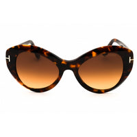 Tom Ford Women's Sunglasses - Dark Havana Acetate Cat Eye Full Rim Frame | FT1084 52F ,