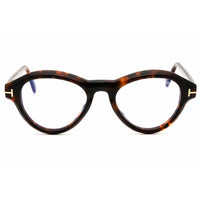 Tom Ford Men's Eyeglasses - Dark Havana Acetate Round Full Rim Frame | FT5962-B 052 ,