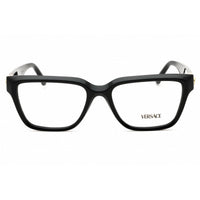 Versace Women's Eyeglasses - Black/Gold Rectangular Shape Full Rim Frame | 0VE3357 GB1 ,