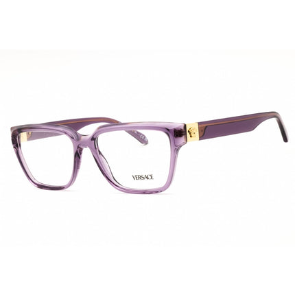 Versace Women's Eyeglasses - Transparent Violet/Gold Rectangular Frame | 0VE3357 5464 ,