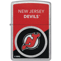 Zippo Windproof Pocket Lighter - NHL New Jersey Devils Colorblock Logo Design | 46198 ,