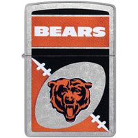 Zippo Windproof Pocket Lighter - NFL Chicago Bears Chrome Logo Design | 46440 ,