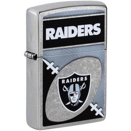 Zippo Windproof Pocket Lighter - NFL Las Vegas Raiders Chrome Logo Design | 46451 ,