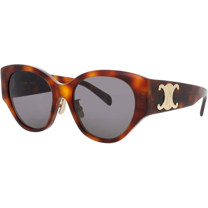 Celine Women's Sunglasses - Blonde Havana Cat Eye Shape Full Rim Frame | CL40328F 53A ,