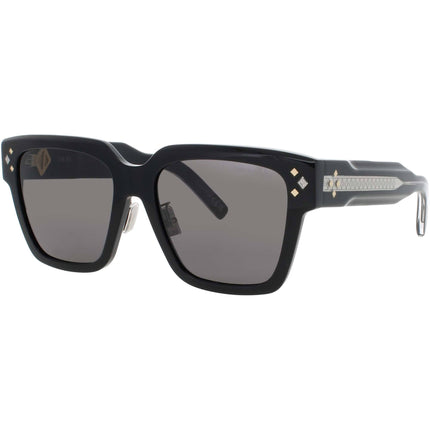 Dior Men's Sunglasses - Shiny Black Plastic Square Shape Full Rim Frame | DM40084F 01A ,