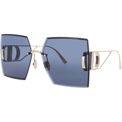 Dior Women's Sunglasses - Shiny Gold Metal Oversized Rimless Frame | CD40101U 10V ,