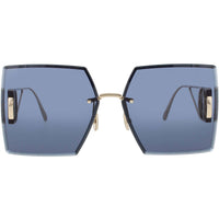Dior Women's Sunglasses - Shiny Gold Metal Oversized Rimless Frame | CD40101U 10V ,