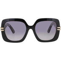 Dior Women's Sunglasses - Shiny Black Plastic Square Full Rim Frame | CD40154F 01B ,
