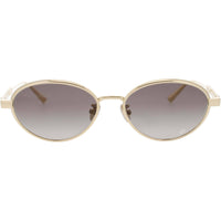 Dior Women's Sunglasses - Shiny Gold Metal Oval Shape Full Rim Frame | CD40209U 10B ,