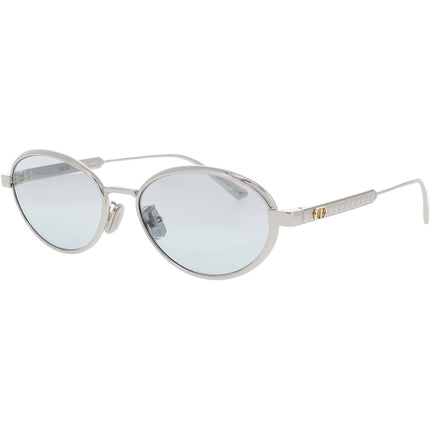 Dior Women's Sunglasses - Shiny Palladium Metal Oval Full Rim Frame | CD40209U 16X ,