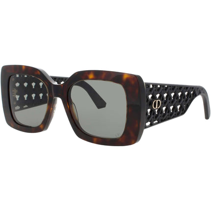 Dior Women's Sunglasses - Dark Havana/Black Plastic Full Rim Frame | CD40179I 52N ,