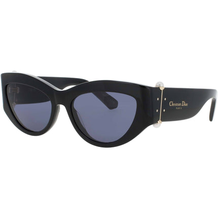 Dior Women's Sunglasses - Shiny Black Plastic Cat Eye Full Rim Frame | CD40200I 01V ,