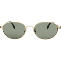 Fendi Unisex Sunglasses - Shiny Endura Gold/Green Metal Round Frame | FE40180U 30N ,