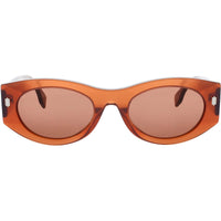 Fendi Women's Sunglasses - Red Plastic Oval Shape Full Rim Frame | FE40125I 68S ,