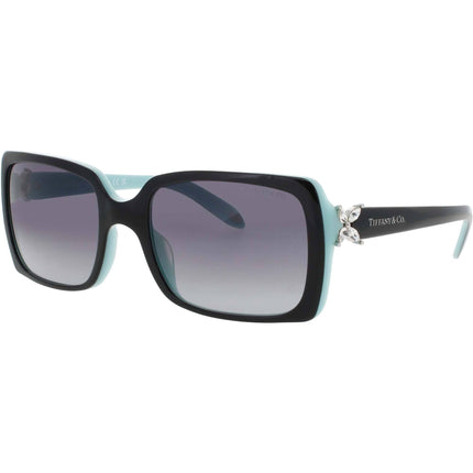 Tiffany & Co Women's Sunglasses - Black/Blue/Silver Full Rim Frame | TF4047B 80553C ,