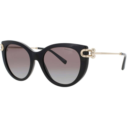 Tiffany & Co Women's Sunglasses - Black/Gold Cat Eye Shape Frame, 53mm | TF4232 80013C ,