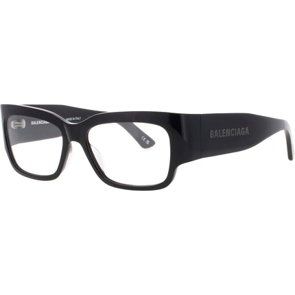 Balenciaga Men's Eyeglasses - Black Acetate Cat Eye Shape Full Rim Frame | BB0332O 001 ,