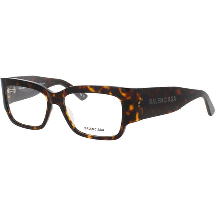 Balenciaga Men's Eyeglasses - Havana Acetate Cat Eye Full Rim Frame | BB0332O 002 ,