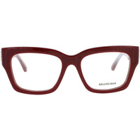 Balenciaga Women's Eyeglasses - Burgundy Acetate Square Full Rim Frame | BB0325O 009 ,