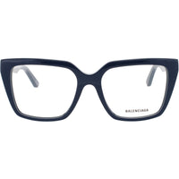 Balenciaga Women's Eyeglasses - Blue Acetate Square Shape Full Rim Frame | BB0130O 010 ,