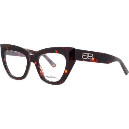 Balenciaga Women's Eyeglasses - Brown Acetate Cat Eye Full Rim Frame | BB0238O 005 ,