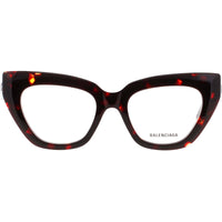 Balenciaga Women's Eyeglasses - Brown Acetate Cat Eye Full Rim Frame | BB0238O 005 ,