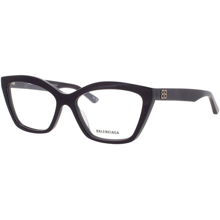 Balenciaga Women's Eyeglasses - Violet Acetate Cat Eye Full Rim Frame | BB0342O 007 ,