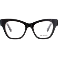 Balenciaga Women's Eyeglasses - Black Acetate Cat Eye Full Rim Frame | BB0263O 001 ,