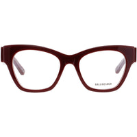 Balenciaga Women's Eyeglasses - Burgundy Acetate Cat Eye Full Rim Frame | BB0263O 004 ,