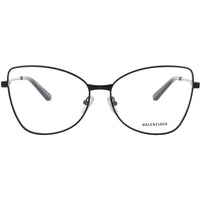 Balenciaga Women's Eyeglasses - Black Metal Butterfly Full Rim Frame | BB0282O 001 ,