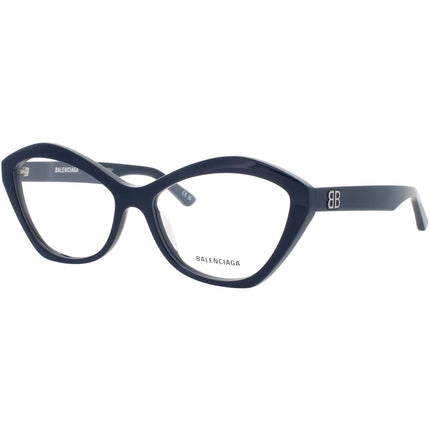 Balenciaga Women's Eyeglasses - Blue Acetate Cat Eye Full Rim Frame | BB0341O 005 ,