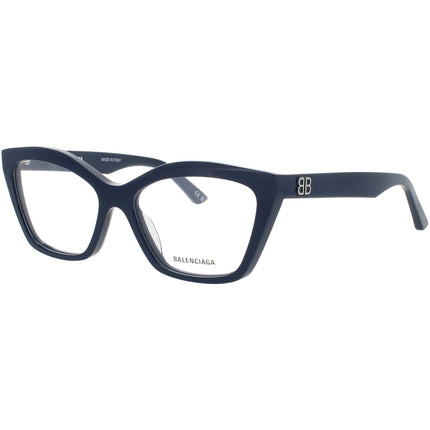 Balenciaga Women's Eyeglasses - Blue Acetate Cat Eye Full Rim Frame | BB0342O 009 ,