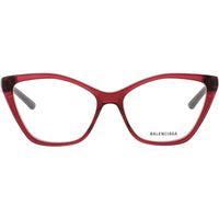 Balenciaga Women's Eyeglasses - Burgundy Acetate Cat Eye Full Rim Frame | BB0405O 004 ,