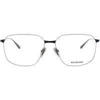 Balenciaga Women's Eyeglasses - Black Metal Square Shape Full Rim Frame | BB0414O 001 ,