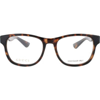 Gucci Men's Eyeglasses - Havana Acetate Square Shape Full Rim Frame | GG1344O 002 ,